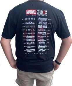 Bioworld Marvel Studios Lineup Vintage Black T-shirt 5 Bioworld Marvel Studios Lineup Vintage Black T-shirt