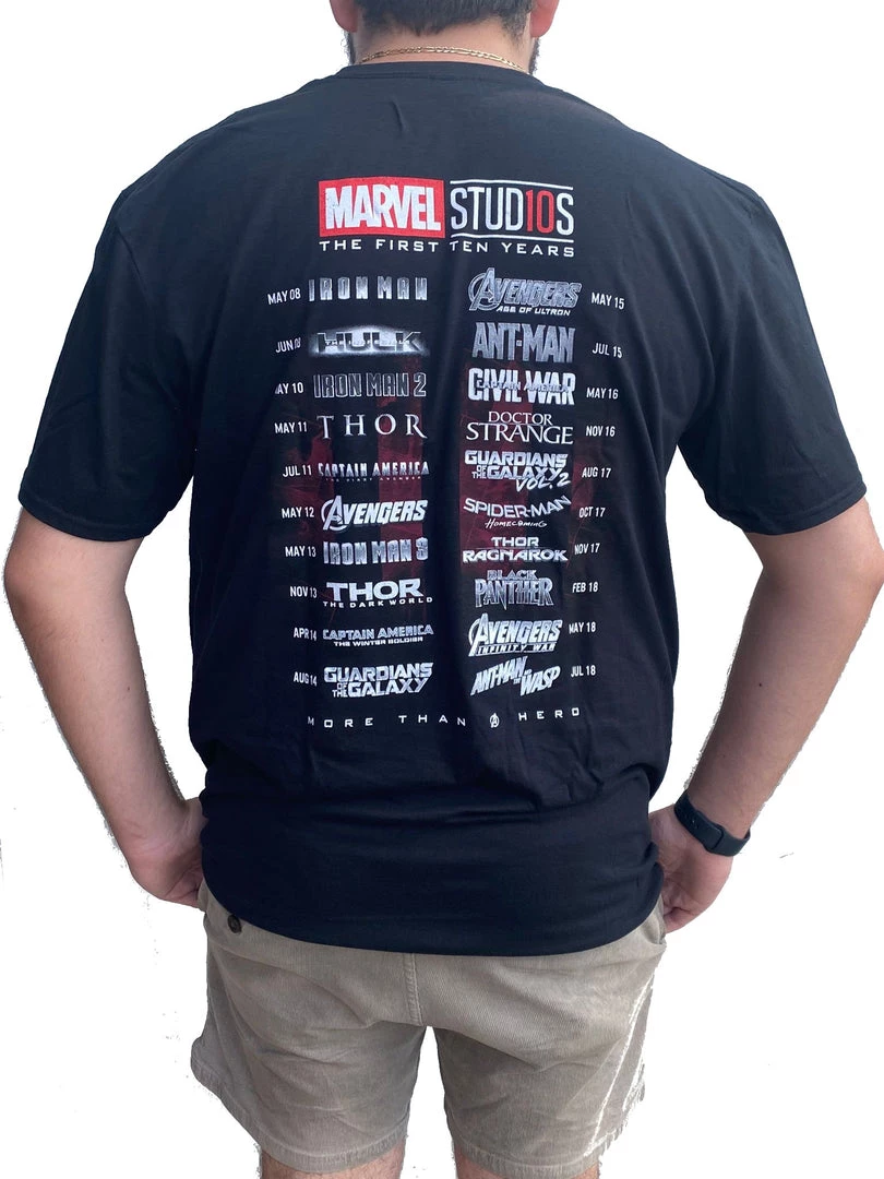 Bioworld Marvel Studios Lineup Vintage Black T-shirt 4 Bioworld Marvel Studios Lineup Vintage Black T-shirt