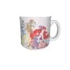 Silver Buffalo Disney Princess Floral Trio On Pattern 20oz Ceramic Camper Mug