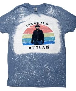 Simply Sweet Tees Apparel Send Me An Outlaw Yellowstone Bleached T-shirt