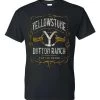 Changes Yellowstone Label Black T-shirt T-shirts