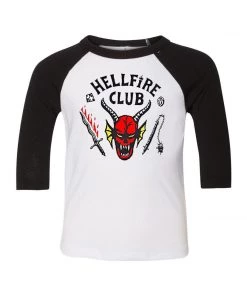 Cosmic Pen Stranger Things TV Show Inspired Hellfire Club 3/4 Sleeve T-shirt