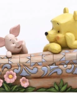 Enesco Disney Traditions Pooh And Piglet On A Log