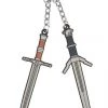 JINX Keychains Witcher Wild Hunt Swords Keychain