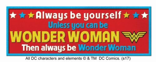 Spoontiques Wonder Woman Desk Sign DC Comics 3 Spoontiques Wonder Woman Desk Sign DC Comics