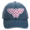 Bioworld Wonder Woman Pigment Dye Distressed Dad Hat DC Comics