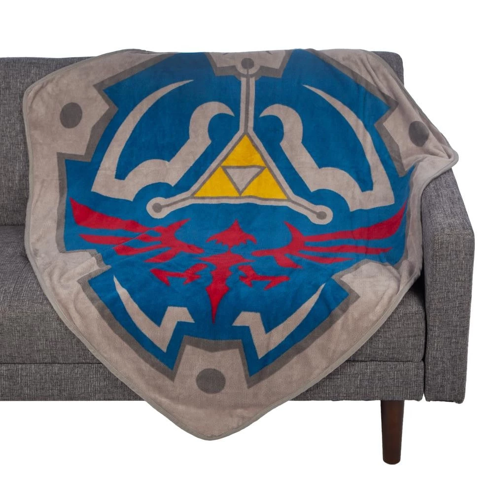 Bioworld The Legend Of Zelda Fleece Shield Throw 4 Bioworld The Legend Of Zelda Fleece Shield Throw