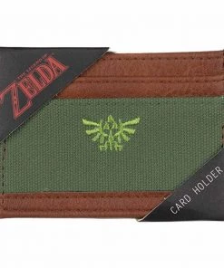 Bioworld Video Games Zelda Green Brown Logo Card Holder Wallet