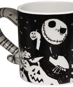 Silver Buffalo Disney The Nightmare Before Christmas Sculpted 3D Ceramic Mug Coffee Cup 20 Oz
