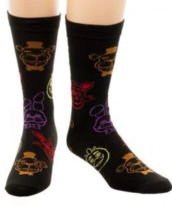 Bioworld Five Nights At Freddy's - Print Crew Socks