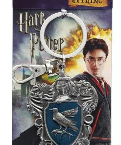 Monogram Harry Potter Ravenclaw School Crest Pewter Keychain