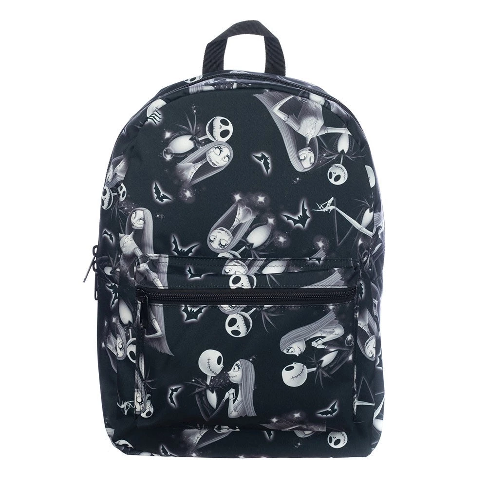 Bioworld Nightmare Before Christmas Jack & Sally Black Backpack 3 Bioworld Nightmare Before Christmas Jack & Sally Black Backpack