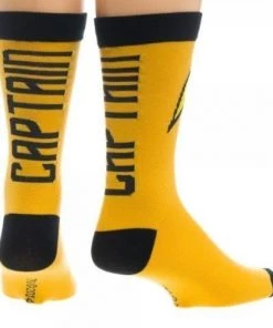 Bioworld Star Trek Yellow Captain Command Crew Socks Movies