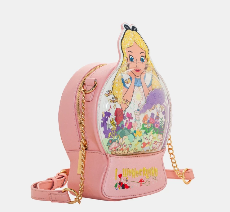 Danielle Nicole Alice In Wonderland Snow Globe I Love Wonderland Crossbody 4 Danielle Nicole Alice In Wonderland Snow Globe I Love Wonderland Crossbody