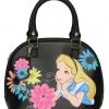 Loungefly Disney - Alice In Wonderland With Flowers - Duffle Satchel Purse Handbag