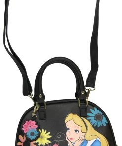 Loungefly Disney - Alice In Wonderland With Flowers - Duffle Satchel Purse Handbag 7 Loungefly Disney - Alice In Wonderland With Flowers - Duffle Satchel Purse Handbag