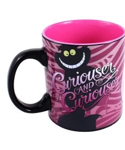 Silver Buffalo Alice In Wonderland Disney Cheshire Cat Heat Reveal Ceramic Mug, 20 Oz