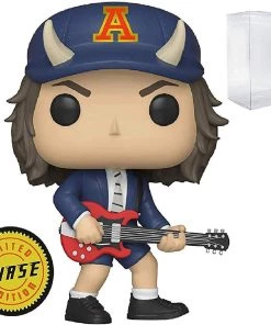 Funko Rocks: AC/DC Angus Young Limited Edition Chase Pop! Vinyl Figure (Includes Compatible Pop Box Protector Case) Funko Pops!