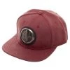 Bioworld Marvel Comics Deadpool Distressed Pu Faux Leather Metal Logo Snapback Hat
