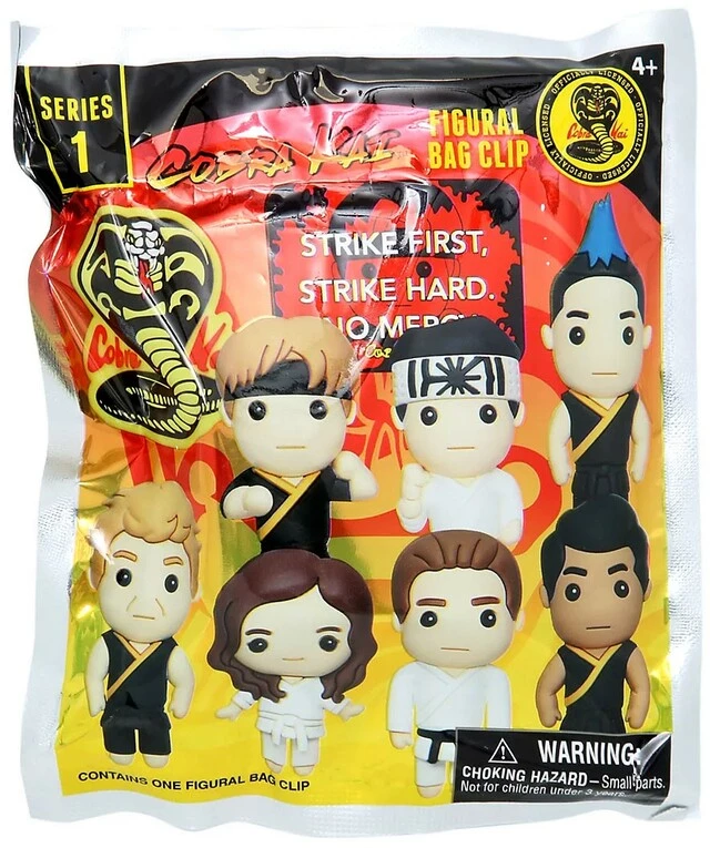 Monogram 3D Figural Bag Clip Cobra Kai Series 1 Mystery Bag 3 Monogram 3D Figural Bag Clip Cobra Kai Series 1 Mystery Bag