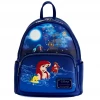 Loungefly The Little Mermaid Ariel Fireworks Glow And Light Up Mini Backpack