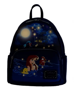 Loungefly The Little Mermaid Ariel Fireworks Glow And Light Up Mini Backpack