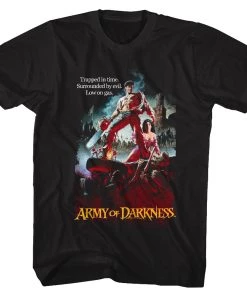 American Classics Army Of Darkness - Horror Comedy Film Movie Scene Low On Gas Logo T-Shirt Tee Movies