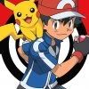 Trends International Pokemon Ash And Pikachu Wall Poster