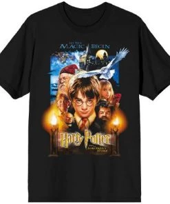 Bioworld Harry Potter Poster Black Men's T-shirt