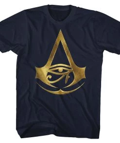 American Classics Assassins Creed Origins Foil Logo Black Officially Licensed T-Shirt