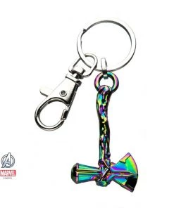 Body Vibe Marvel Avenger Thor Hammer Stormbreaker Axe Rainbow Key Chain