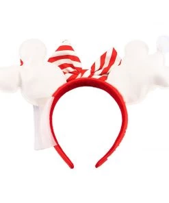 Loungefly Disney Snowman Mickey And Minnie Mouse Ears Headband