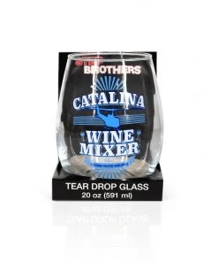 Silver Buffalo Movies Step Brothers Catalina Wine Mixer 20 Oz Drinking Stemless Wine Glass