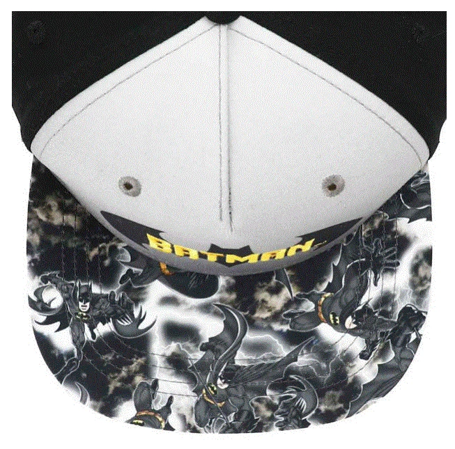 Bioworld DC Comics Batman Sublimated Brim Youth Flat Bill Snapback 6 Bioworld DC Comics Batman Sublimated Brim Youth Flat Bill Snapback
