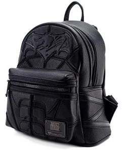 Loungefly Justice League- Batman Saffiano Faux Leather Mini Backpack