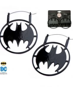 Body Vibe DC Comics Batman With Steel Plug Hoop Earrings