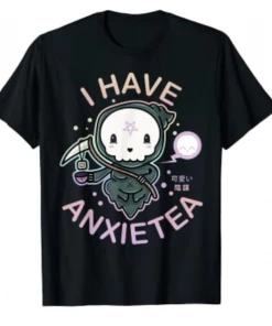 Goodie Two Sleeves Kawaii Krypt I Have Anxietea T-Shirt T-shirts