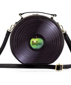 Loungefly The Beatles Let It Be Vinyl Record Crossbody Purse