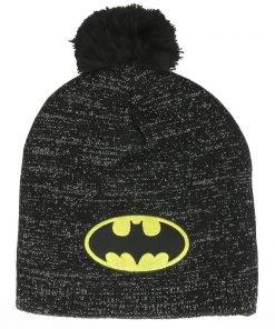 Bioworld DC Comics Batman Metallic Lurex Pom Beanie Winter Hat