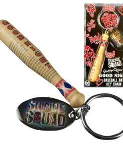 Bioworld DC Comics Suicide Sqaud Harley Quinn - Bat Keychain "Good Night Baseball"