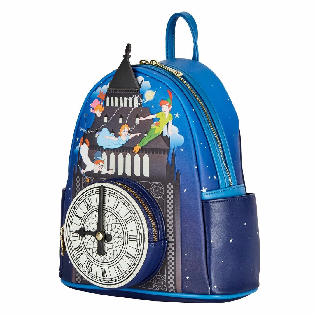 Loungefly Disney Peter Pan Glow Clock Mini Backpack 5 Loungefly Disney Peter Pan Glow Clock Mini Backpack