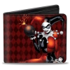 Buckle-Down Harley Quinn W Batman Voodoo Doll Holding Bomb Bi-fold Wallet 1 Buckle-Down Harley Quinn W Batman Voodoo Doll Holding Bomb Bi-fold Wallet