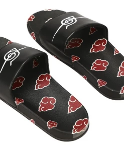 Bioworld Naruto Shippuden Akatsuki Red Cloud Symbol Men’s Sandals Slides 6 Bioworld Naruto Shippuden Akatsuki Red Cloud Symbol Men’s Sandals Slides