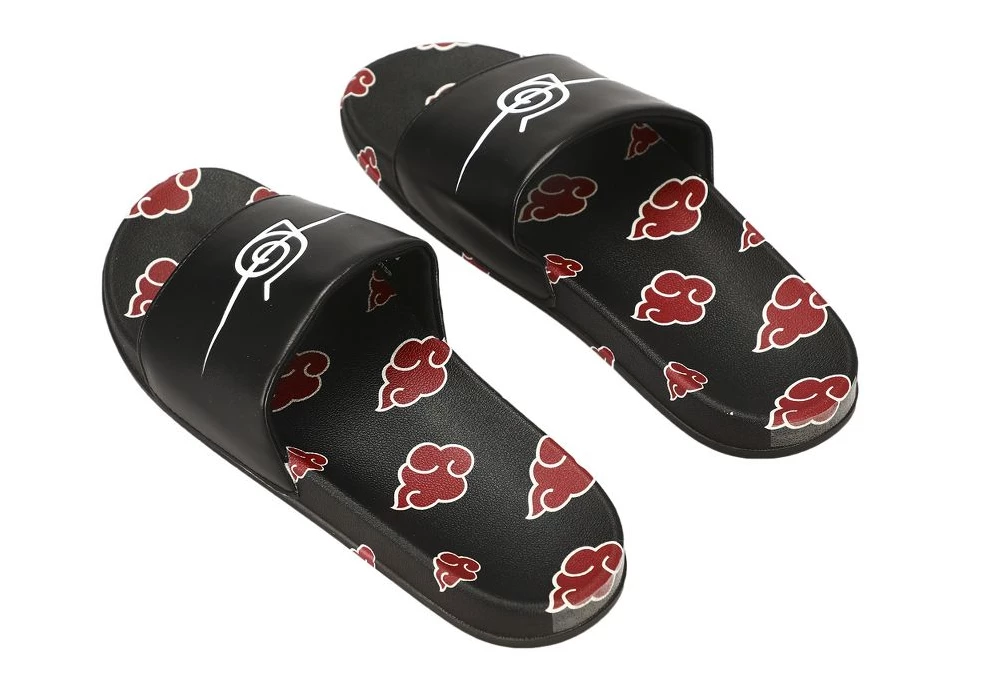 Bioworld Naruto Shippuden Akatsuki Red Cloud Symbol Men’s Sandals Slides 4 Bioworld Naruto Shippuden Akatsuki Red Cloud Symbol Men’s Sandals Slides