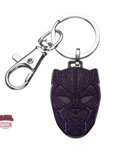 Bioworld Marvel Black Panther Mask Base Metal Keychain
