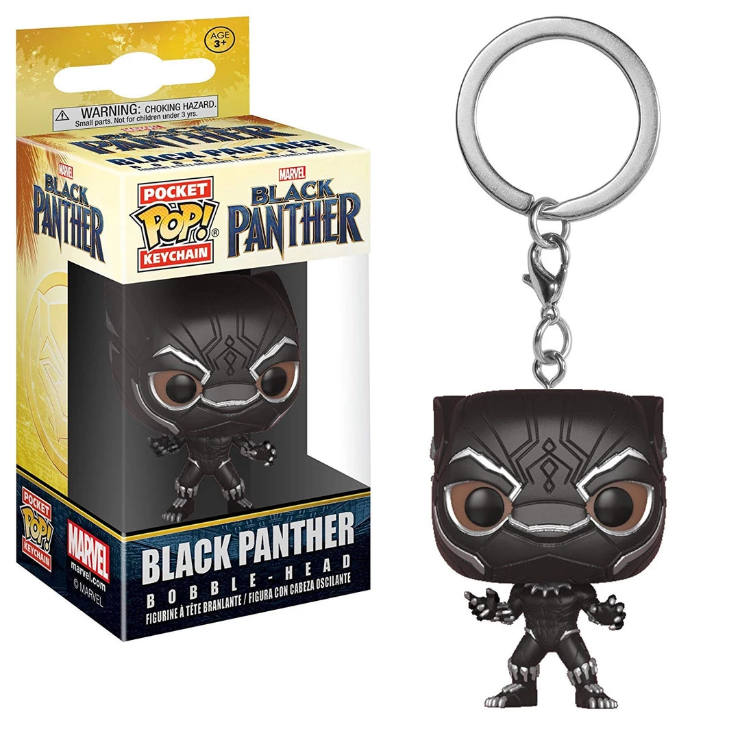 Marvel Black Panther Mini Funko Pop Keychain 3 Marvel Black Panther Mini Funko Pop Keychain