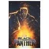 Sign Of The Times Black Panther Fire Sparks Canvas Print 24" X 36"