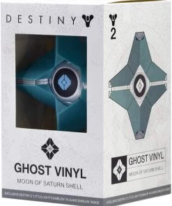The Coop Video Games Destiny Ghost Vinyl - Moon Of Saturn Shell - Vinyl Figure On Stand