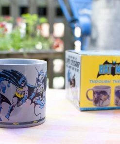 The Unemployed Philosophers Guild DC Comics Batman Through Out The Years Ceramic Coffee Mug