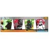 Silver Buffalo Star Wars Character Fight 4-Piece Colored Mini Glass Set, 1-Ounce Each